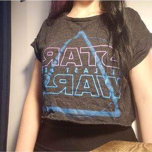 Star Wars Raw Hem Crop Top